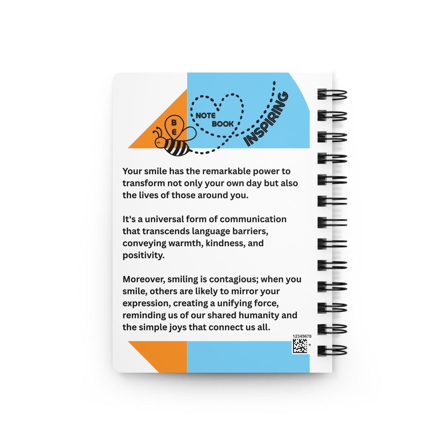 YOUR SMILE Personalized Inspirational Notebook