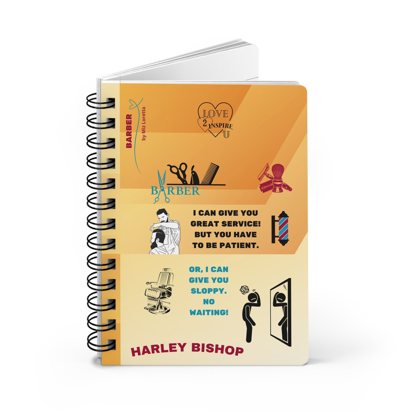 BARBER Personalized Inspirational Notebook