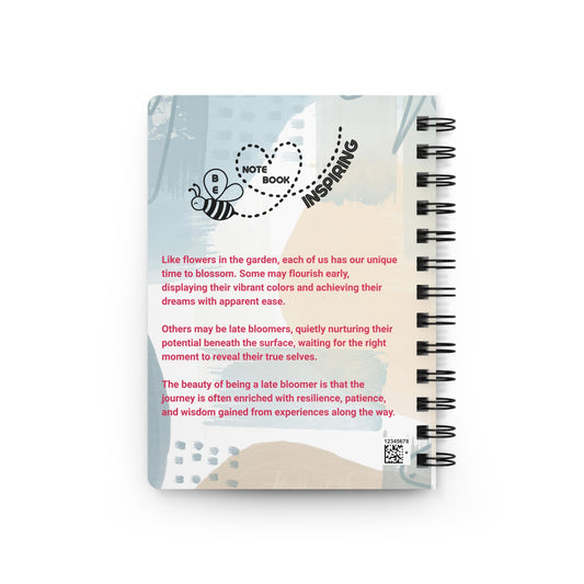 NEVER 2 LATE Personalized Inspirational Notebook
