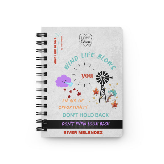 WHEN LIFE BLOWS Personalized Inspirational Notebook